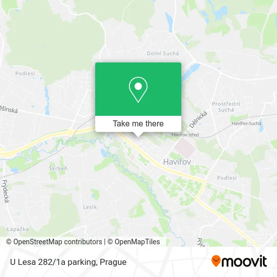 Карта U Lesa 282/1a parking