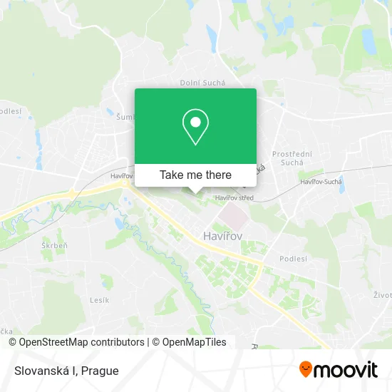 Карта Slovanská I