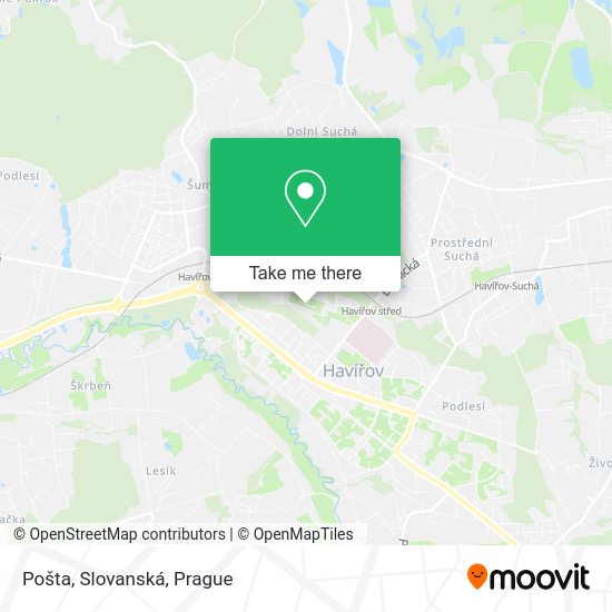 Карта Pošta, Slovanská