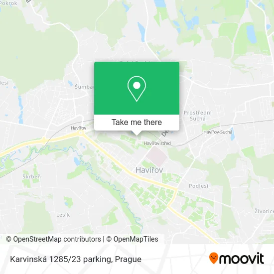 Карта Karvinská 1285/23 parking