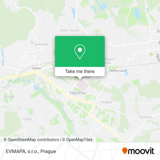 Карта EVMAPA, s.r.o.