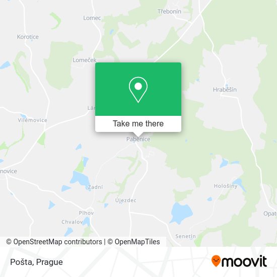 Карта Pošta