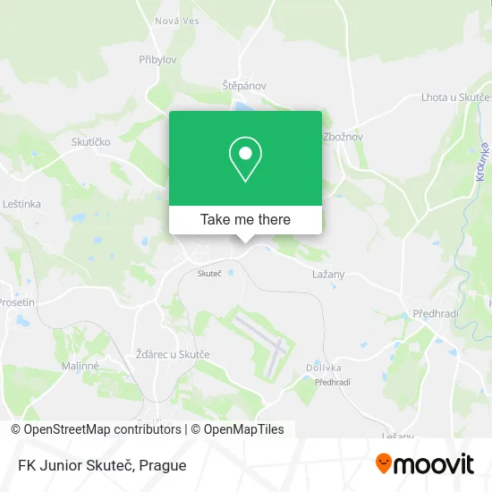 FK Junior Skuteč map