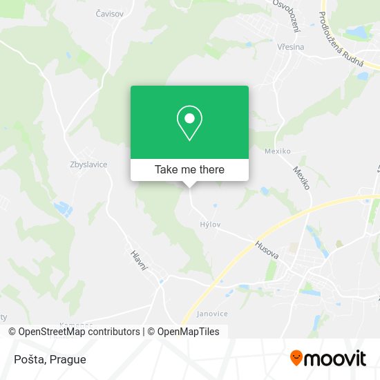 Карта Pošta