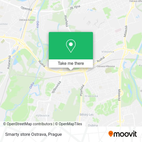 Карта Smarty store Ostrava