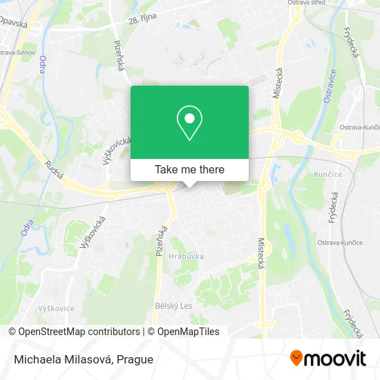 Карта Michaela Milasová