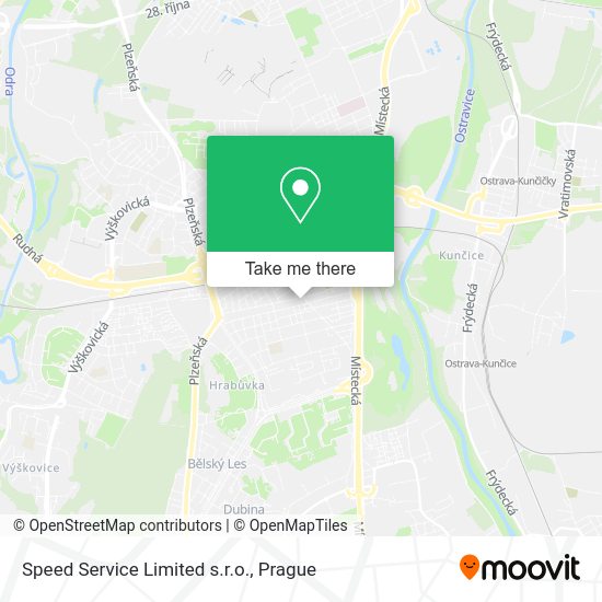 Карта Speed Service Limited s.r.o.