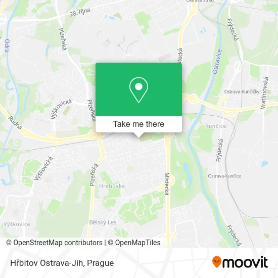Карта Hřbitov Ostrava-Jih