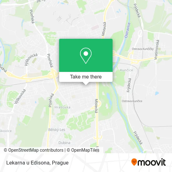 Карта Lekarna u Edisona