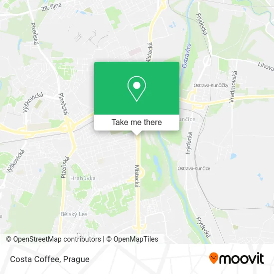 Карта Costa Coffee