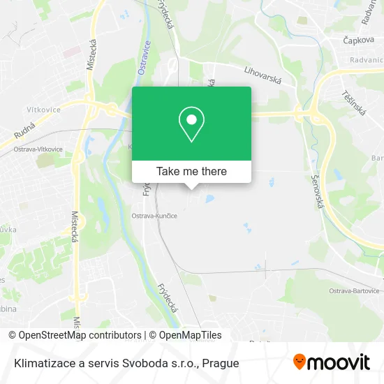 Карта Klimatizace a servis Svoboda s.r.o.