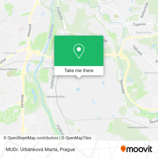 Карта MUDr. Urbánková Marta
