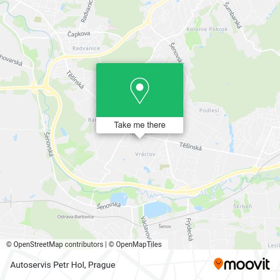 Карта Autoservis Petr Hol