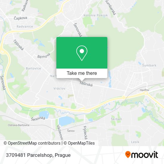 Карта 3709481 Parcelshop