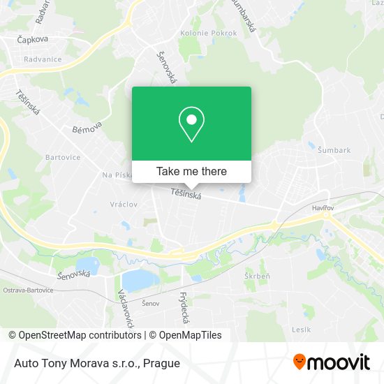 Карта Auto Tony Morava s.r.o.