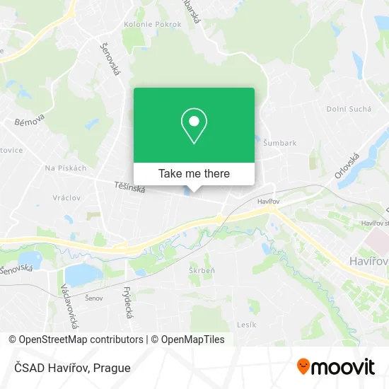 Карта ČSAD Havířov