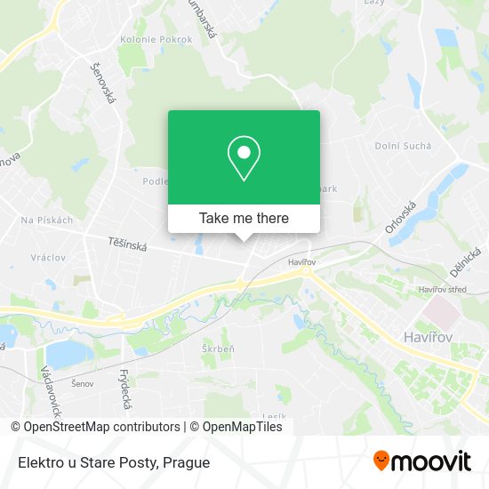Карта Elektro u Stare Posty