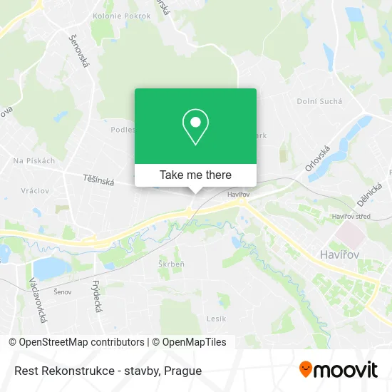 Карта Rest Rekonstrukce - stavby