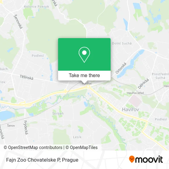 Fajn Zoo Chovatelske P map