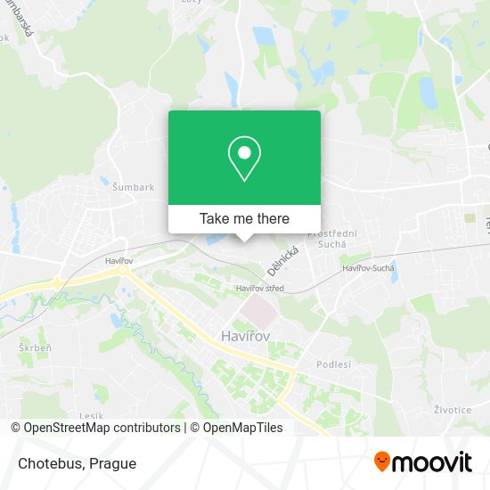 Карта Chotebus