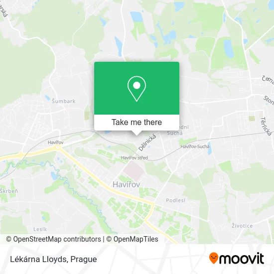 Lékárna Lloyds map