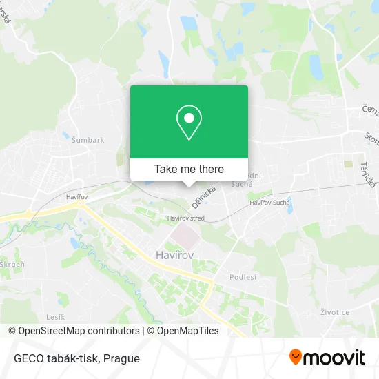 Карта GECO tabák-tisk
