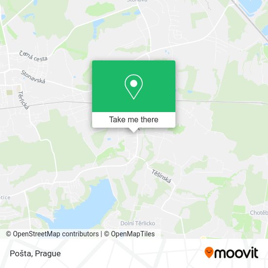 Карта Pošta