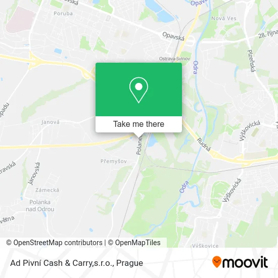 Карта Ad Pivní Cash & Carry,s.r.o.