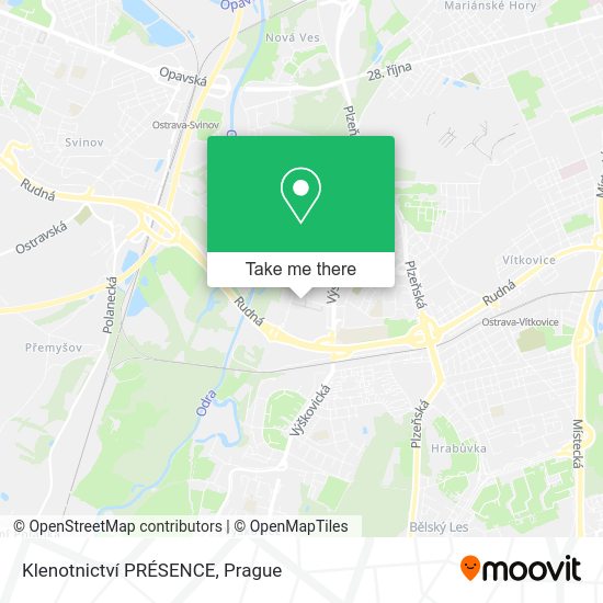 Карта Klenotnictví PRÉSENCE