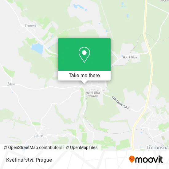 Květinářství map