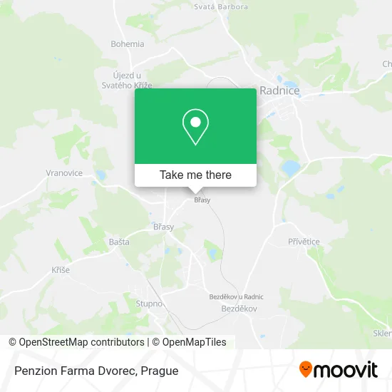 Карта Penzion Farma Dvorec