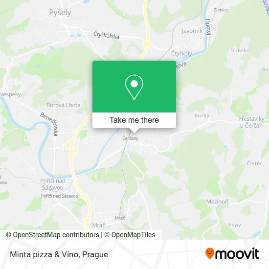 Карта Minta pizza & Víno