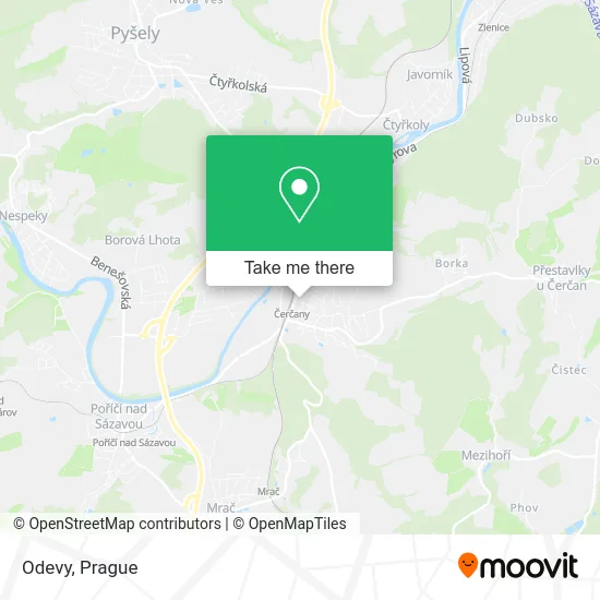 Карта Odevy
