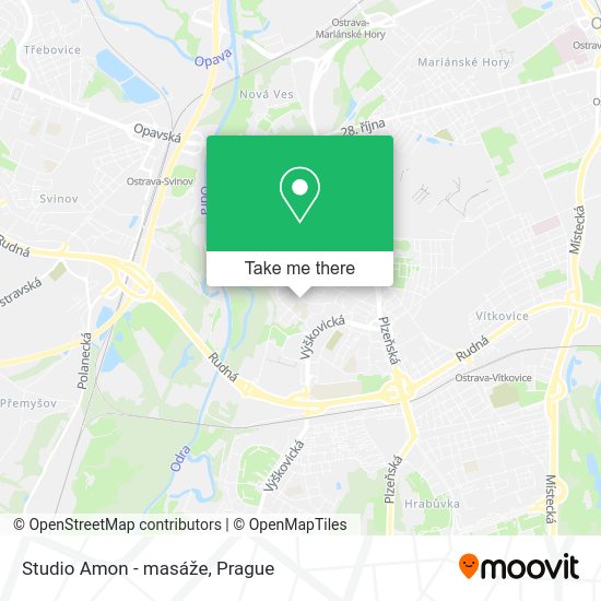Карта Studio Amon - masáže