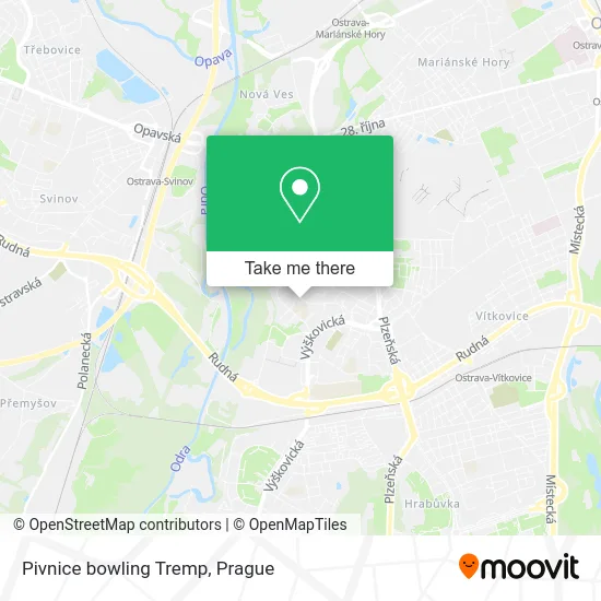 Карта Pivnice bowling Tremp
