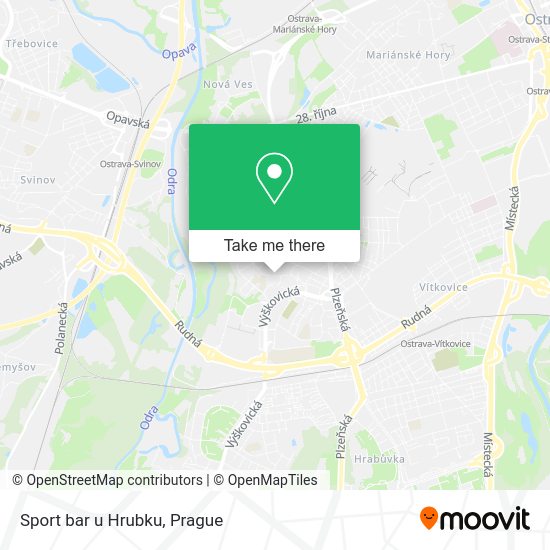 Карта Sport bar u Hrubku