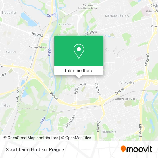 Карта Sport bar u Hrubku