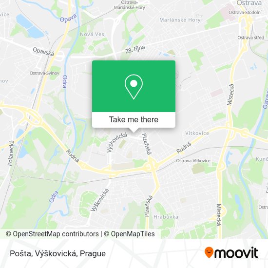 Карта Pošta, Výškovická