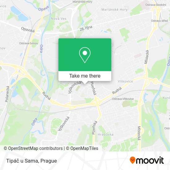 Карта Tipáč u Sama