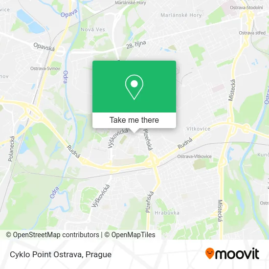 Карта Cyklo Point Ostrava