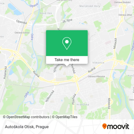 Карта Autoškola Otisk