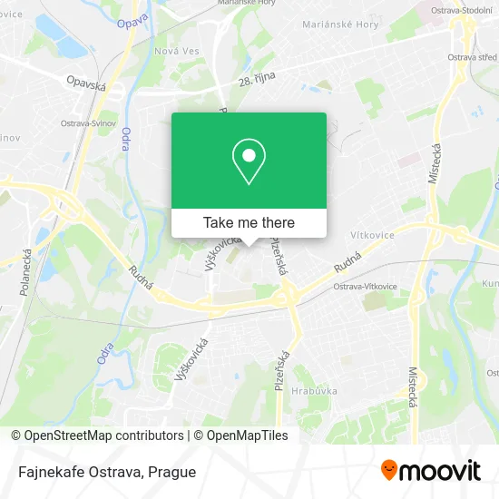 Карта Fajnekafe Ostrava