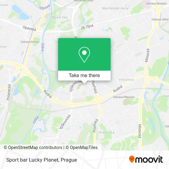 Карта Sport bar Lucky Planet