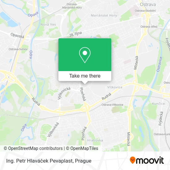 Карта Ing. Petr Hlaváček Pevaplast
