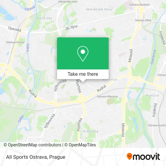 All Sports Ostrava map