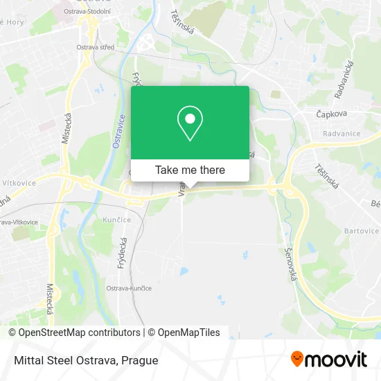 Карта Mittal Steel Ostrava