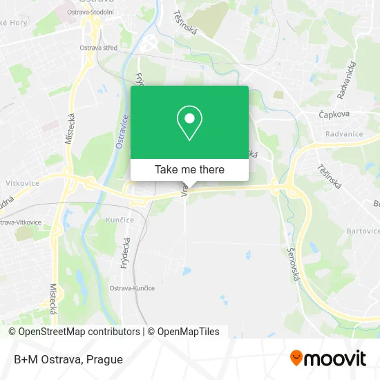 Карта B+M Ostrava