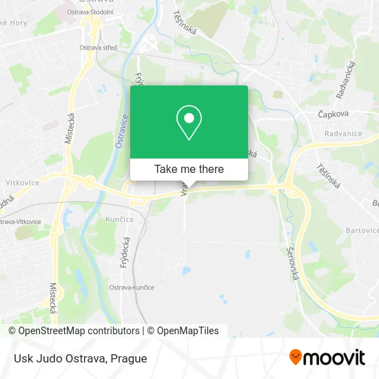 Карта Usk Judo Ostrava