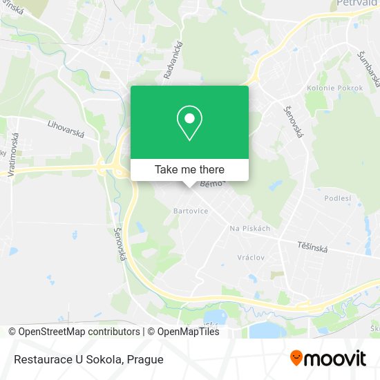 Карта Restaurace U Sokola