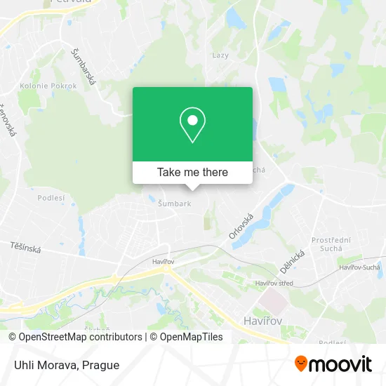 Карта Uhli Morava